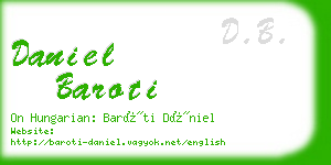 daniel baroti business card